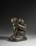 Le miroir brisé ou La vérité méconnue by Jules Dalou, Bronze à patine brun nuancé,, sold Sep 2020