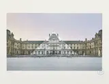 Le Louvre revu par JR, 19 juin 2016, 5h41 © Pyramide, architecte I.M. Pei, musée du Louvre, Paris, France by JR, 2019, Lithographie en couleurs, sold Jul 2020
