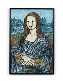 Mona Lisa 3P- 2019 by Madsaki, Lithographie offset en couleurs, sold Jul 2020