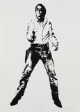 Space Cowboy by Blek le Rat, 2008, Sérigraphie en noir, sold Jul 2020
