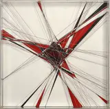 Sans titre by Thomas Canto, 2014, Acrylique et fils de nylon sur panneau dans un caisson en plexiglass, sold Jul 2020