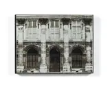 Roma Building by Logan Hicks, 2006, Pochoir et peinture aérosol sur bois, sold Jul 2020