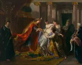 L'évanouissement d'Esther by Jean-François de Troy, Huile sur toile, sold Nov 2020