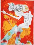 Students of the Revolution’, 1969, lithograph in colours, by Gerald Scarfe, lithograph, offered May 2017
