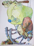 Spiro Agnew’, 1970, lithograph in colours, signed and by Gerald Scarfe, lithograph, offered May 2017
