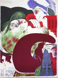 untitled, circa 1970, lithograph in colours, signed and numbered by Gerald Scarfe, lithograph, offered May 2017