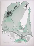 Marquis de Gaulle’, 1969, lithograph in colours, signed and by Gerald Scarfe, lithograph, offered May 2017