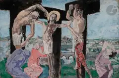 La Crucifixion by Max Jacob, Gouache, sold Jun 2020