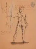 Académie d'homme by Max Jacob, Encre, aquarelle et mine de plomb, sold Jun 2020