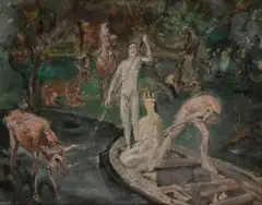 La Reine prisonnière by Max Jacob, Gouache, sold Jun 2020