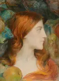 Ève by Edgar Maxence, 1901, Pastel sur traits de crayon noir, sold May 2020