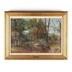 Autumn Landscape by Hal Robinson, Oil on canvas, sold May 2017