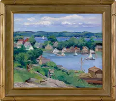 titled "Rocky Neck by Alice Judson, oil on canvas, sold Mar 2008