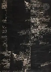 Poème-décollage by Winfred Gaul, 1960, Encre et collage, sold May 2020