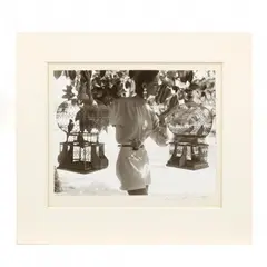 Untitled (model with bird cages) by Louise Dahl-Wolfe, Gelatin silver print, sold Feb 2017