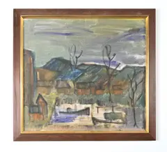 Untitled by Svend Aage Tauscher, Oil on canvas, sold May 2024
