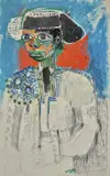 Toréador by Bernard Lorjou, Huile sur toile, sold Jul 2020