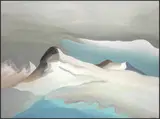Mt. Mamquam Glacier, BC by Toni Onley, 1985, oil on canvas, sold Nov 2013
