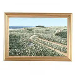 Meandering Beach Walkway by James H. Cromartie, Acrylic on artist board, sold Nov 2016