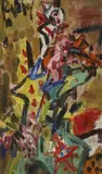 Le clown violoniste - Circa 1965 by Gen Paul, Huile sur panneau d'isorel, sold Jul 2020