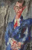L'homme à la veste bleue, dit l'élégant by Gen Paul, 1928, Huile sur toile, sold Jul 2020