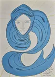 Le bon génie by Jean Marais, Aquarelle et encre sur papier, sold Jul 2020