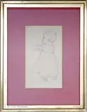 Study of a child by Kate Greenaway, pencil, sold Aug 2011