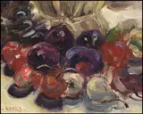 Fruits of Palermo, Sicily by Daniel Izzard, oil on board, sold Jun 2013