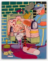 SEX by Peter Saul, 1964, Technique mixte sur papier, sold Dec 2020