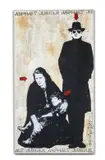 Asphalt Jungle by Jef Aérosol, 2006, Pochoir et peinture aérosol sur toile marouflée sur toile, sold Dec 2020