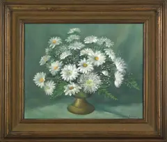 still life by John E. Berninger, oil on board, sold Mar 2007