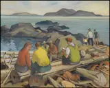 South Pender, BC by Henry George Glyde, 1987, oil on canvas, sold May 2013