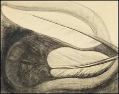 Simplicity by Isabel McLaughlin, 1954, charcoal on paper, sold Mar 2013