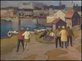 Inner Harbour, Victoria by Henry George Glyde, oil on canvas, sold Jan 2013