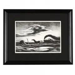 The Race by Thomas Hart Benton, Lithograph, sold Jun 2016