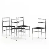 Four "Superleggera" Chairs by Gio Ponti, Polished steel, sold Jun 2016