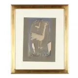 Le Coq (The Rooster) by Georges Braque, Lithograph in colors, sold Jun 2016
