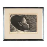 Negro es Bello I (Black is Beautiful) by Elizabeth Catlett, Lithograph on cream wove paper, sold Jun 2016