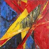 Decollement II by Elyssa Rundle, Oil on canvas, sold May 2016