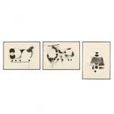 Three Abstract Mixed Media Works by Richard Kinnaird, To include elements of lithography, sold May 2016