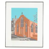 St. Thomas '82 by Claude Howell, Serigraph in colors, sold May 2016