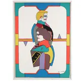 Serigraph from the Changing Sexuality Triptych by Richard Lindner, Serigraph in colors, sold May 2016