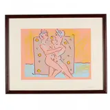 The Lovers by Peter Max, Serigraph, sold May 2016