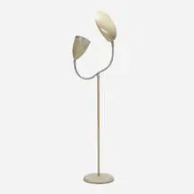 Floor lamp by Greta Magnusson Grossman, 1948, enameled steel and aluminum, chrome-plated steel, sold Oct 2021