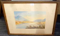 Two views of the Lake District by William Taylor Longmire, sold Aug 2011
