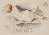 Nu couché by André Dignimont, Aquarelle, sold Jan 2020