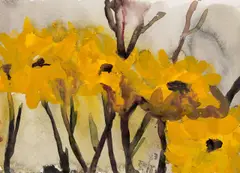 Ohne Titel by Klaus Fußmann, 1983, Aquarell auf dünnem Bütten (aus einem Skizzenblock), sold Nov 2025