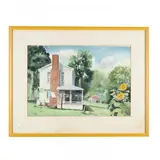 Portrait of a Farmhouse by Jean Simons, Watercolor, sold May 2016