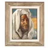 Moroccan Man by Dirk van Driest, Oil on canvas over board, sold May 2016
