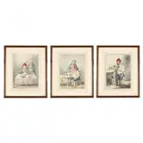 Three Hand-Colored Satirical Prints by James Gillray, Engravings with hand coloring, sold Apr 2016